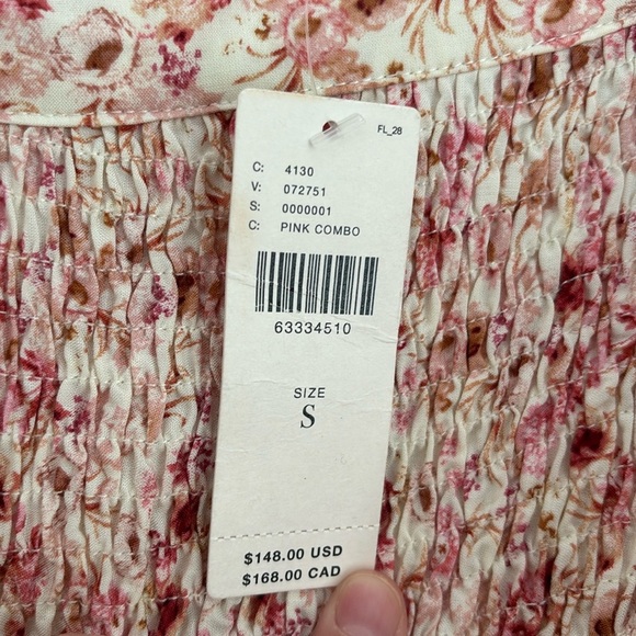 NWT Anthropologie Another Love Smocked Floral Mini Dress - Picture 8 of 9
